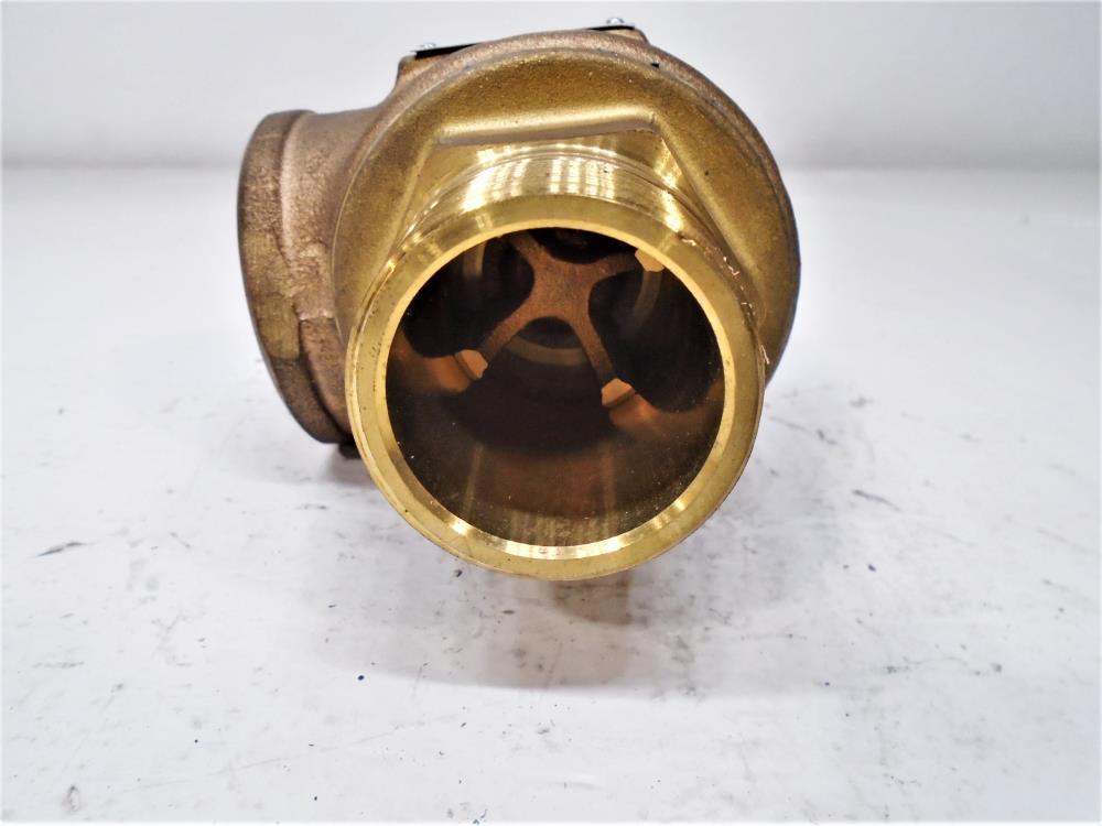 Aquatrol 69 Series 1-1/2" x 1-1/2" Steam Safety Relief Valve, 93PSI, Bronze